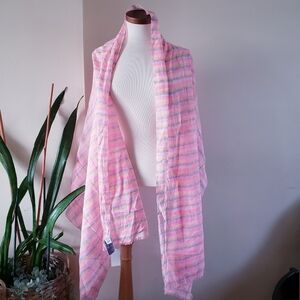 GAP BNWT Cotton Multi Color Large Scarf - O/S